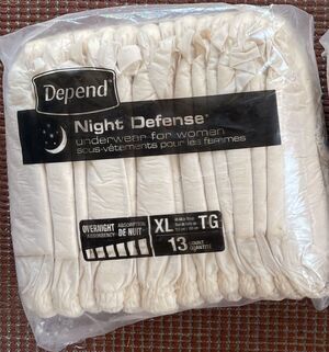Depend Night Defense Adult Underwear for Women Overnight XL 13Ct Fresh Protect